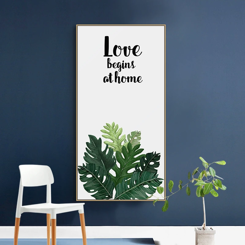 Настенная картина с изображением птиц и листьев на холсте постеры принты