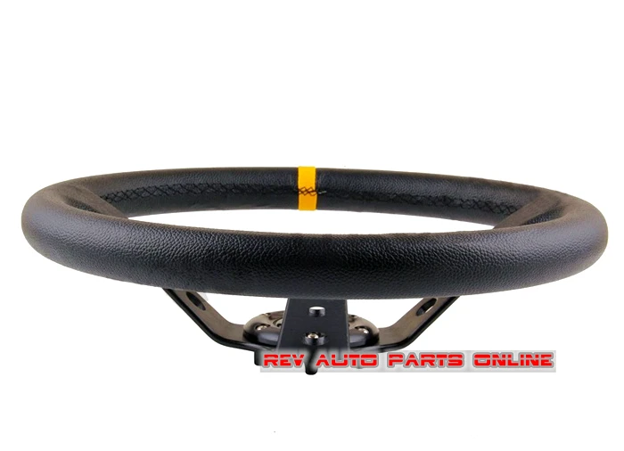 350 мм ПВХ кожа ГЛУБОКАЯ ТАРЕЛКА OMP гоночный руль|omp racing steering wheel|deep dishleather wheel |