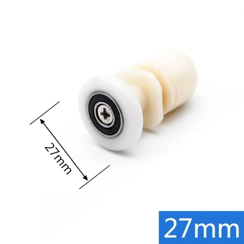 Diameter 27mm 4 шт./лот 19/23/25/27 мм Пластик Стекло подшипник ролики для раздвижных дверей колеса бегун аксессуары для душевой кабины спа Ванная комната - Цвет: Diameter 27mm