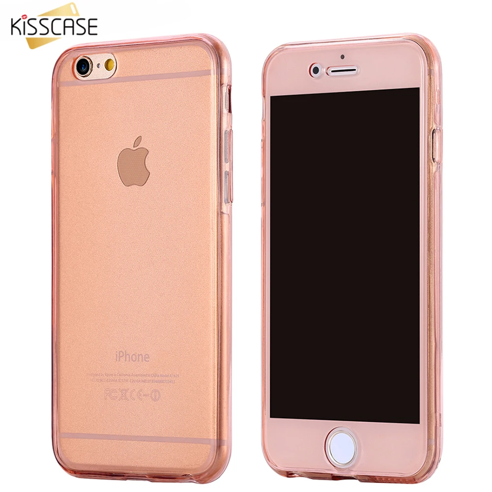 KISSCASE прозрачный мягкий чехол для телефона iPhone 7 8 X Plus 5 5S SE 6 S Samsung S6 S7 Edge Funda Capa |