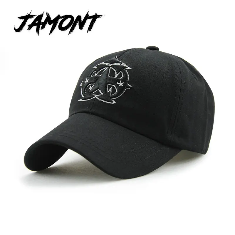 [Jamont] летняя хлопковая Бейсбол Кепки Для мужчин шапка для женщин пятиконечная