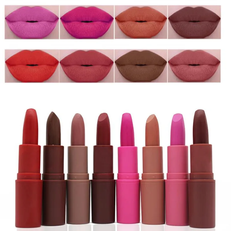 1pc Brand Wholesale Beauty Makeup Lipstick Popular Colors Best Seller Long Lasting Lip Kit Matte Lip Cosmetics 5G