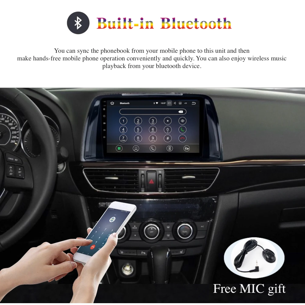 Android 9,0 Автомагнитола 2 Din gps Navi для Mazda 6 Atenza 2013 PX6 DSP 2.5D ips экран 4 Гб+ 64 Гб HDMI RDS wifi BT HD
