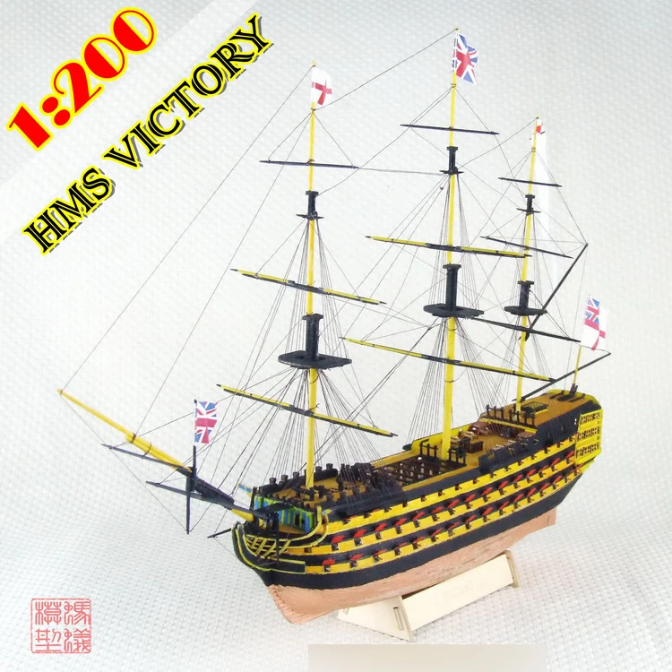 Новые Весы 1/200 HMS VICTORY 1765 модель корабля лазерная резка древесины парусник детские