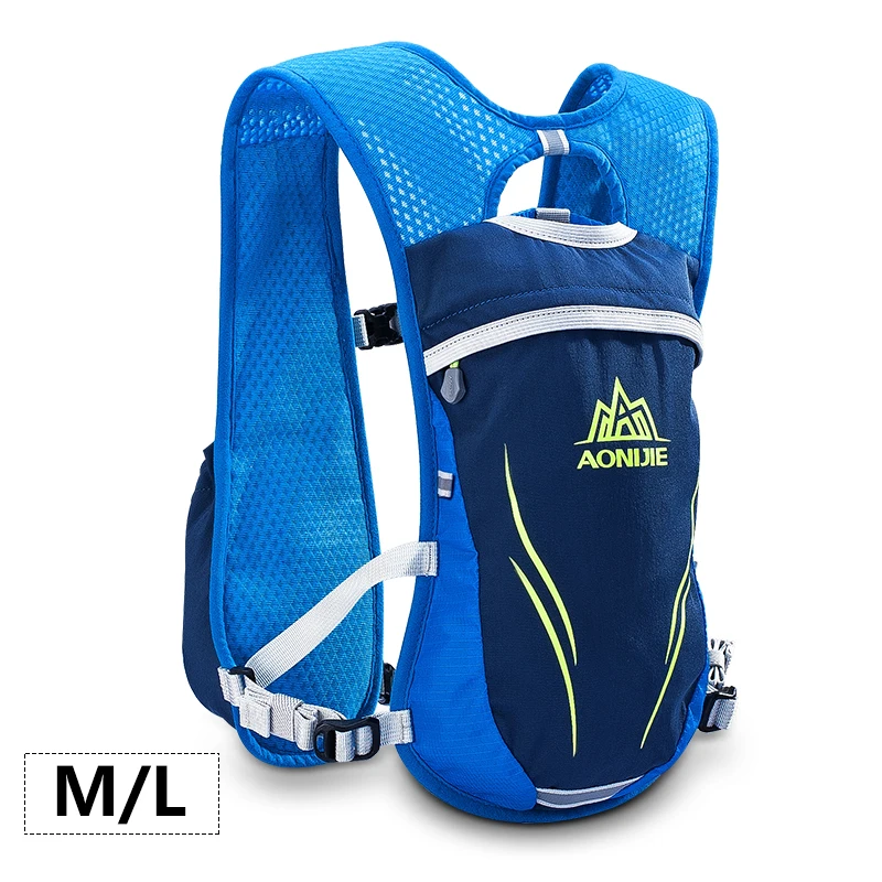 E885 ML Blue AONIJIE E885 гидратация рюкзак сумка Жилет Жгут для 1.5L водный Пузырь походный Кемпинг бег марафон гонки спорт 5.5L - Цвет: E885 ML Blue