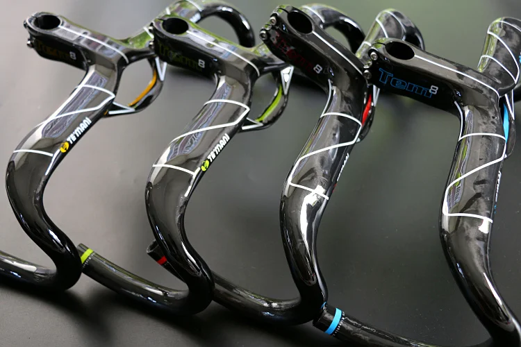 Pаспродажа Велосипедный руль TEMANI, полностью углеродное волокно, Встроенный руль со стержнем, 28,6*400/420/440 мм