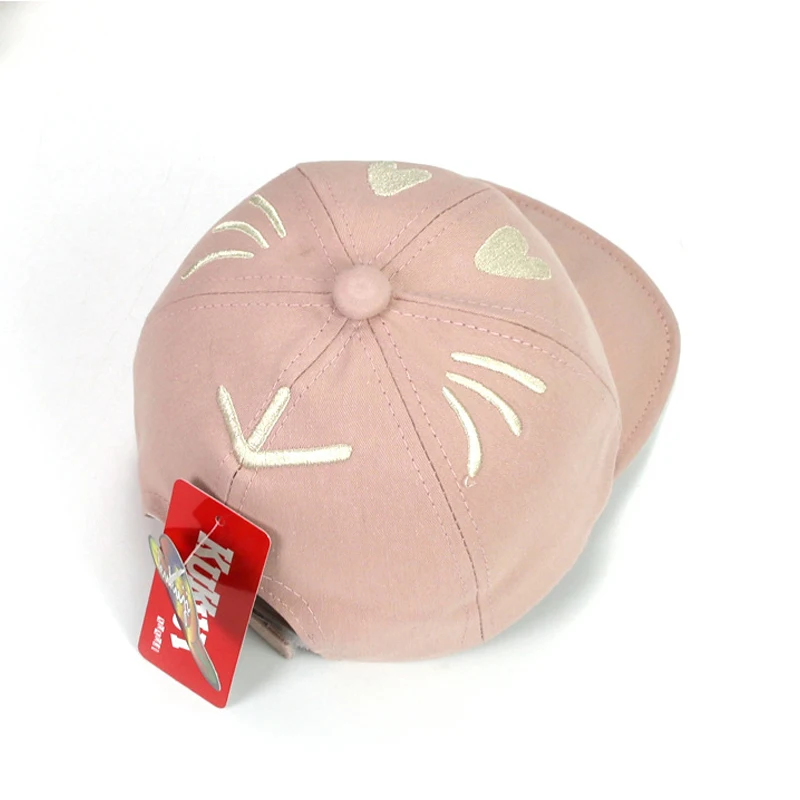Cute Heart Crown Embroidery Baby Girl Hats Cotton Accessories Newborn Toddler Baseball Cap Summer New For Babies | Детская одежда и