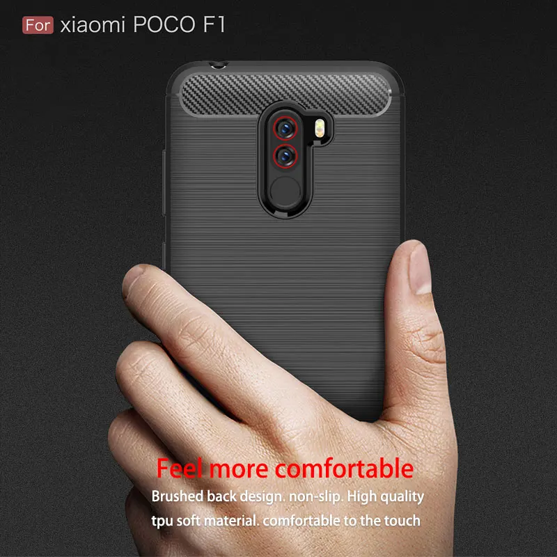 Мягкий защитный чехол из ТПУ Для xiaomi pocophone f1 силиконовый матовый нескользящий для