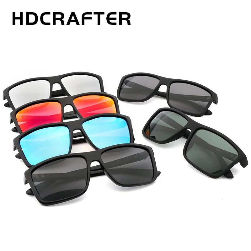 HDCRAFTER 2019 солнцезащитные очки мужские поляризационные квадратные фирменный