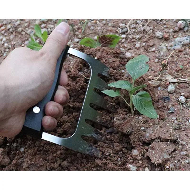 1 шт. садовый культиватор из нержавеющей стали ручной инструмент с эргономичным