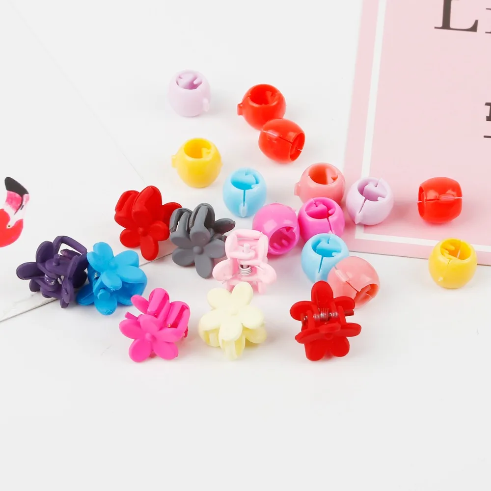 10 шт./лот маленькие заколки для волос с цветком сливы разные цвета аксессуары