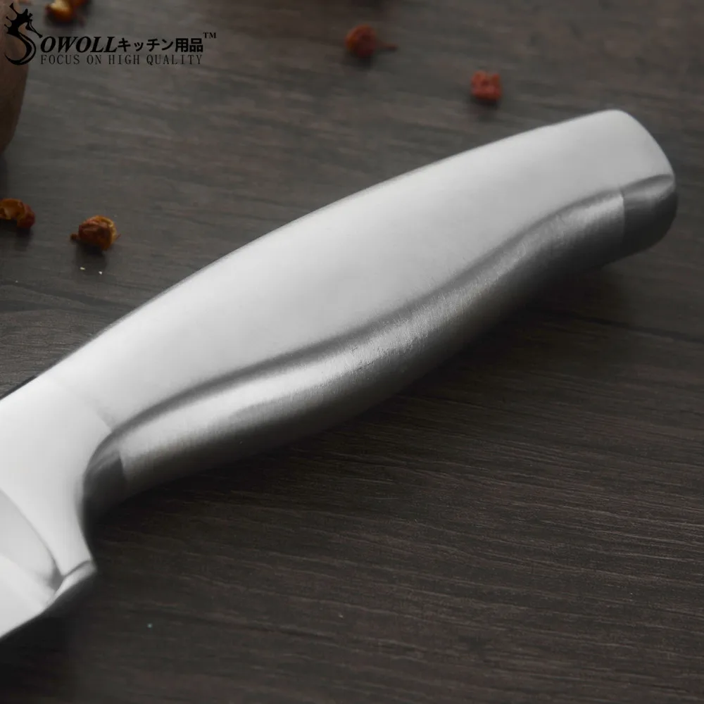 Sowoll кухонный нож из нержавеющей стали для мяса рыбы фруктов овощей инструмент