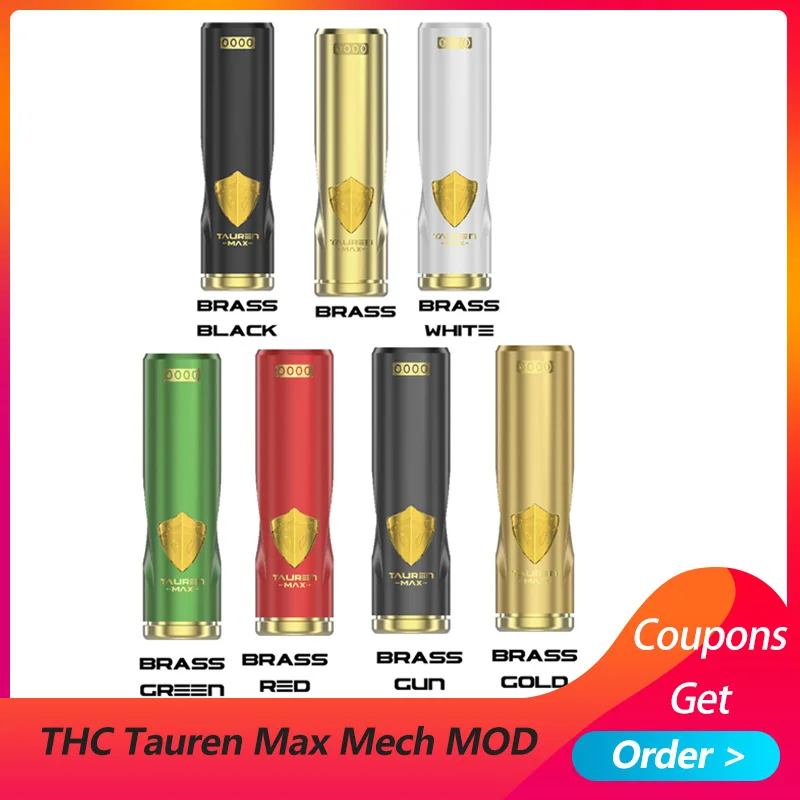 В наличии оригинал THC Таурен Макс мех мод электронная сигарета Vape
