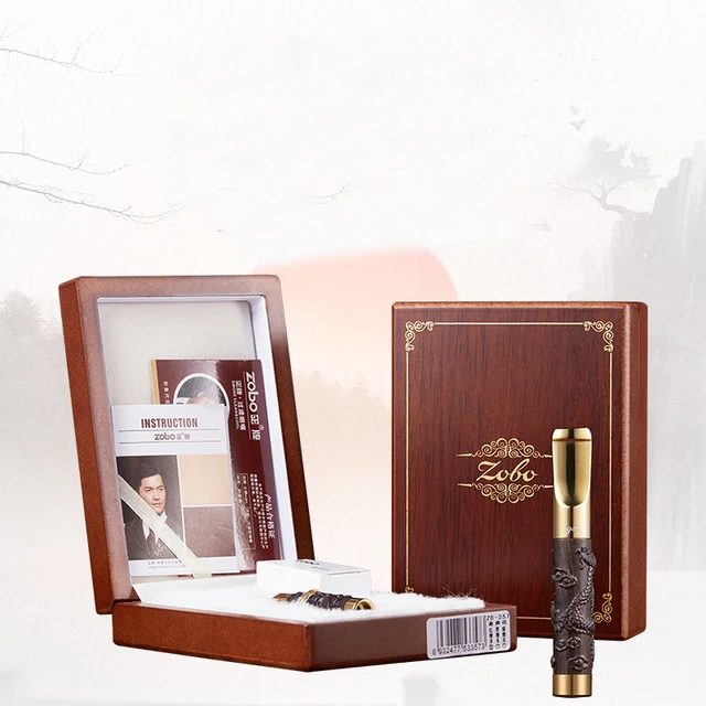 high grade cleaning filter original zobo Sandalwood cigarette mouthpiece holder men/women double use slender/thick cigarettes | Дом и сад