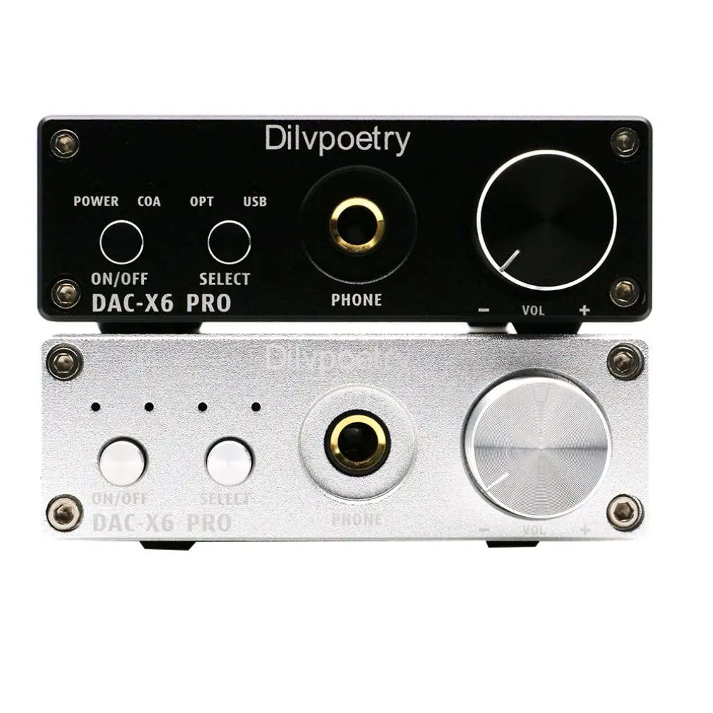 Dilvpoetry X6 Pro декодер DAC hifi-усилитель для наушников декодер 24 бит/192 кГц коаксиальный/оптический/USB стерео аудио декодер ЕС вилка