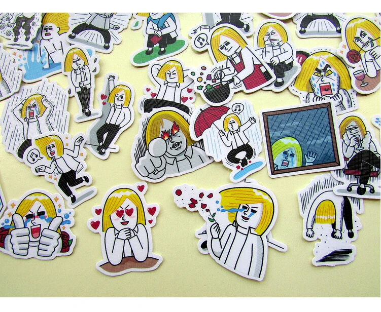 40 шт./упак. креативные милые ссамозакрывающийся крафт Джеймс special edition человек