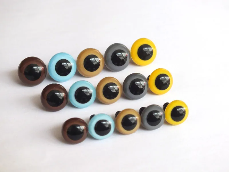 Hohe Qualität!! 50 Stücke X 12Mm/13,5Mm/15Mm Kunststoff Sicherheit Augen Diy Puppe Spielzeug Zubehör -- Kann Wählen Farbe Und Größe