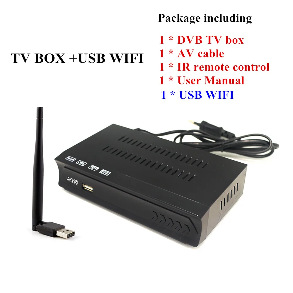 DVB-WIFI7601 Vmade DVB-S2 спутниковый ресивер Стандартный телеприставка поддержка Xtream IPTV Youtube Biss ключ Cccamd Newcamd HD рецептор - Цвет: DVB-WIFI7601