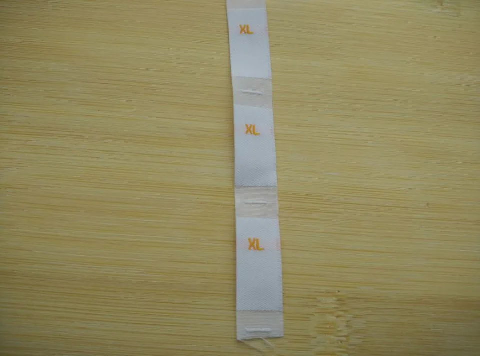 100 шт. Дамасские этикетки для рубашки/платья размеры XS S M L XL 28 30 32 34 36 38 | Дом и сад