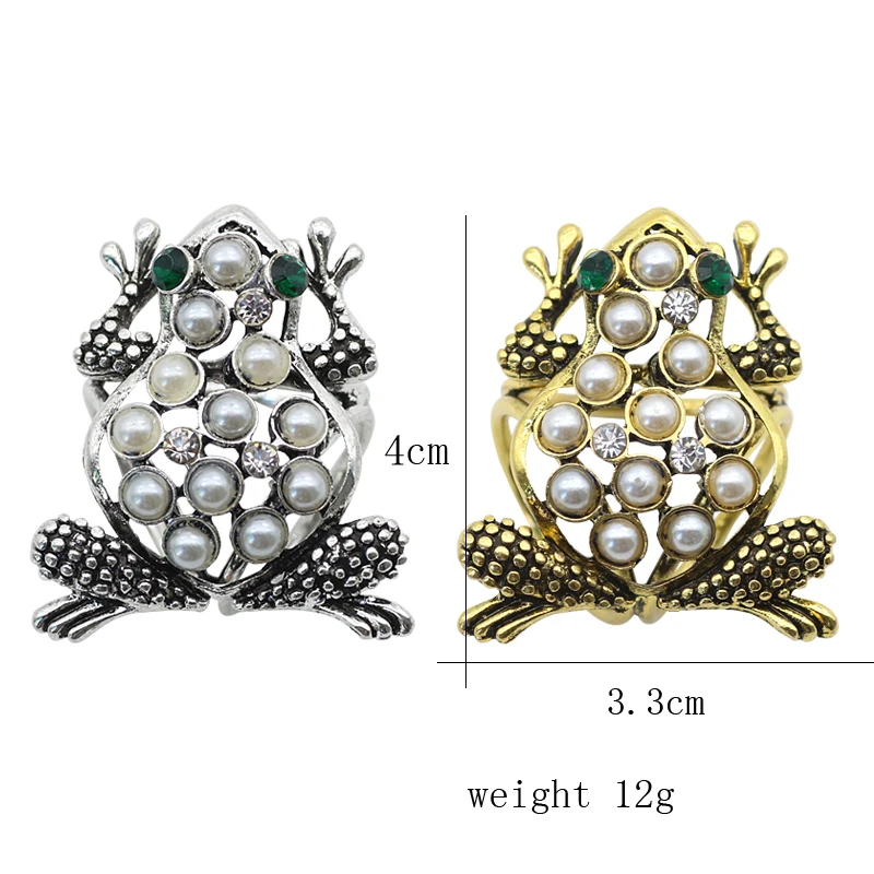 

Charms Vintage Frog Scarves Buckle Ring Clip Buckle Rhinestone Brooch Women Jewelry Delicate Scarves Frog Buckle Wholesale