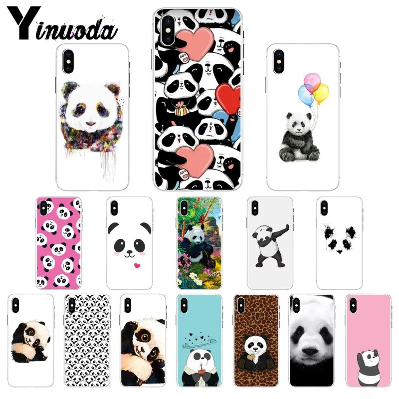 11pro MAX Милый Панда Новинка чехол для телефона Fundas Apple iPhone 8 7 6 6S Plus X XS 5 5S SE XR Чехлы