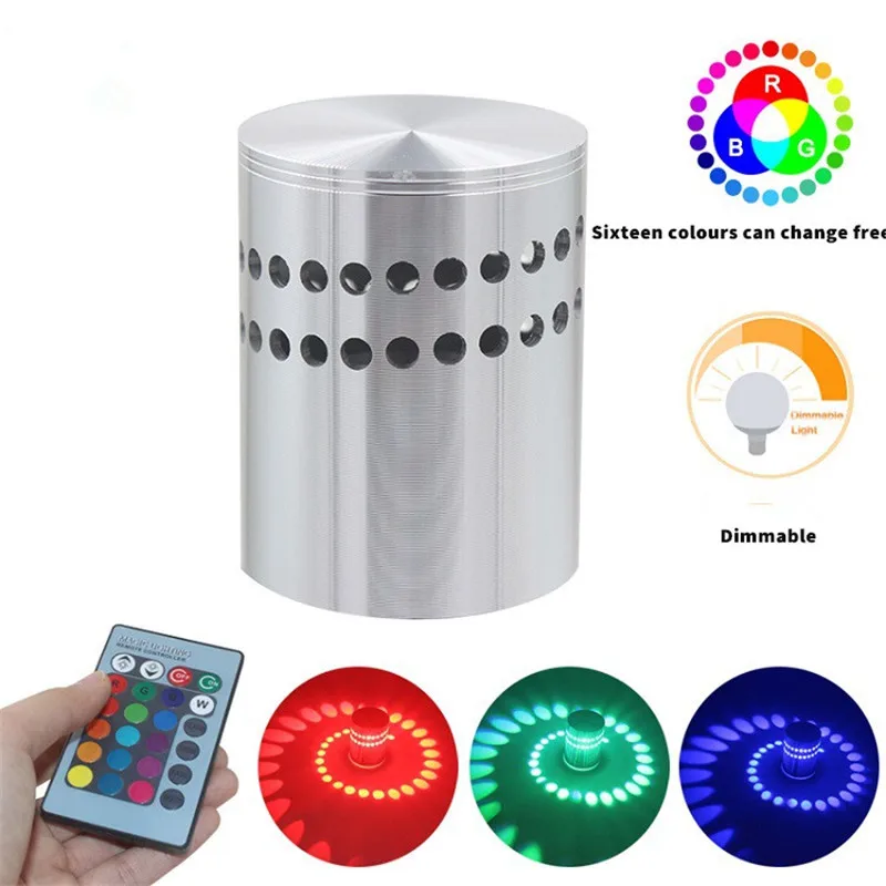 Спиральная Светодиодная лампа установки настенный светильник Спальня Настенный