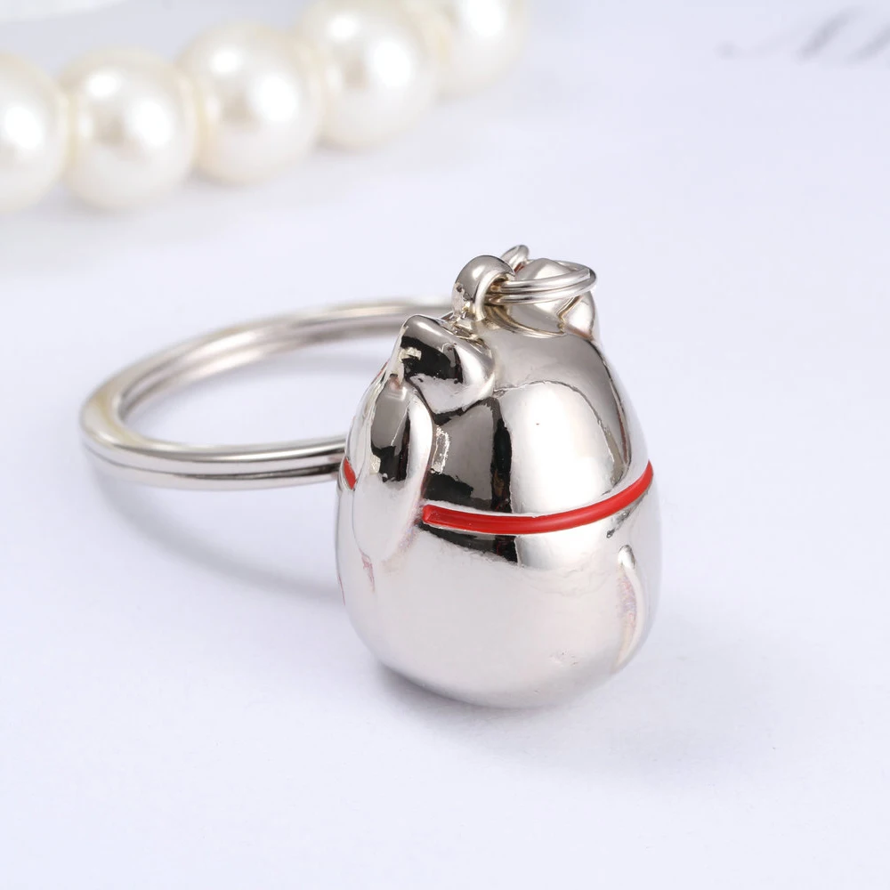 10 шт./лот оптовая продажа для магазина брелок ключей в виде животных 3d Lucky Fortune кот