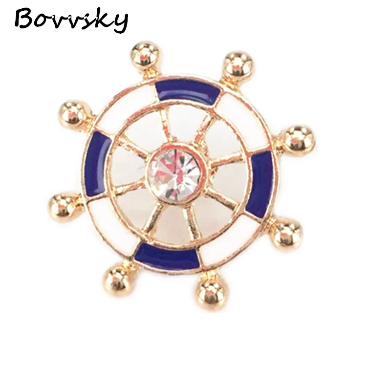 Мужская классическая брошь в форме таллия Bovvsky брошка лодки для руля мини-булавка