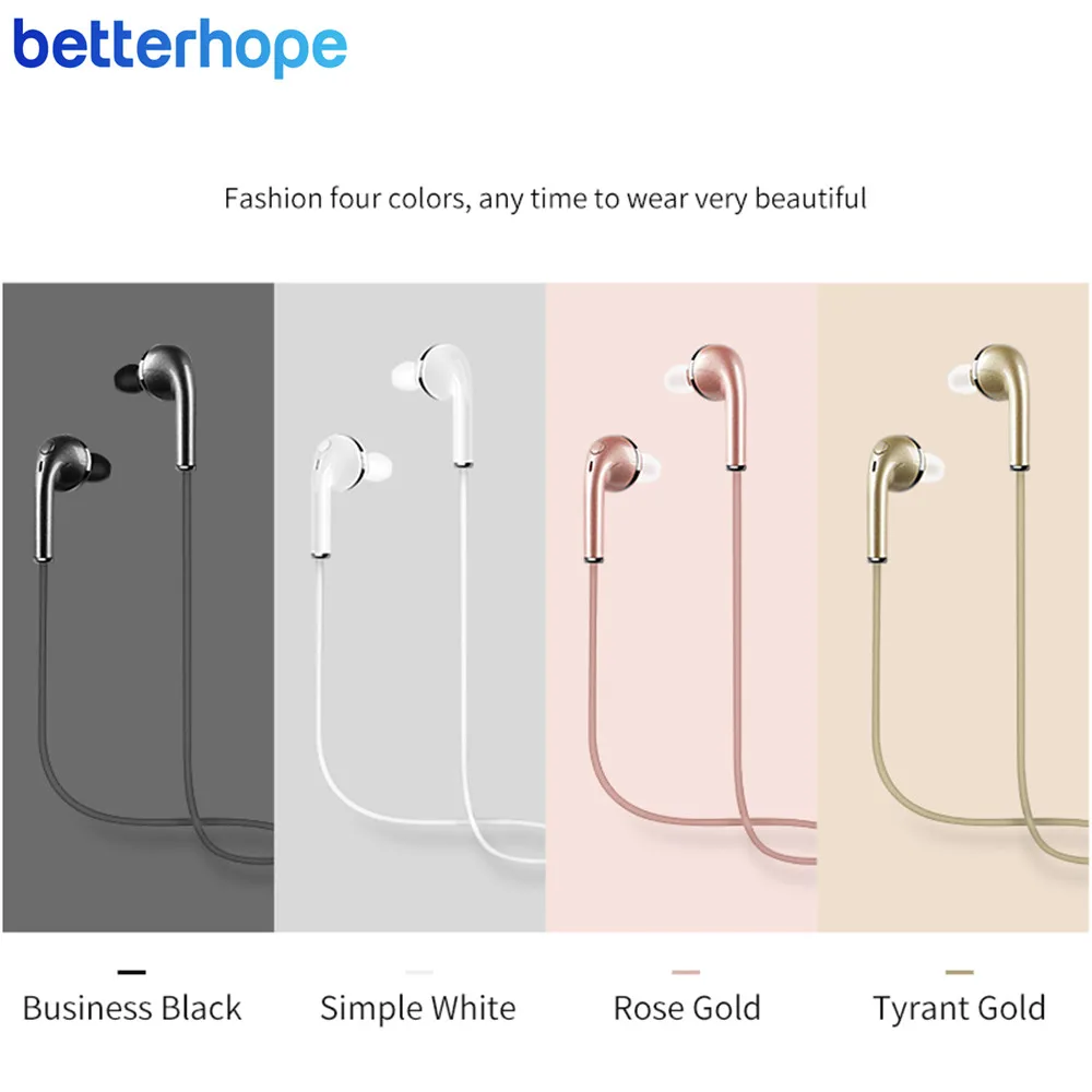 2017 новые беспроводные наушники Bluetooth гарнитура стерео в уши с микрофоном для samsung