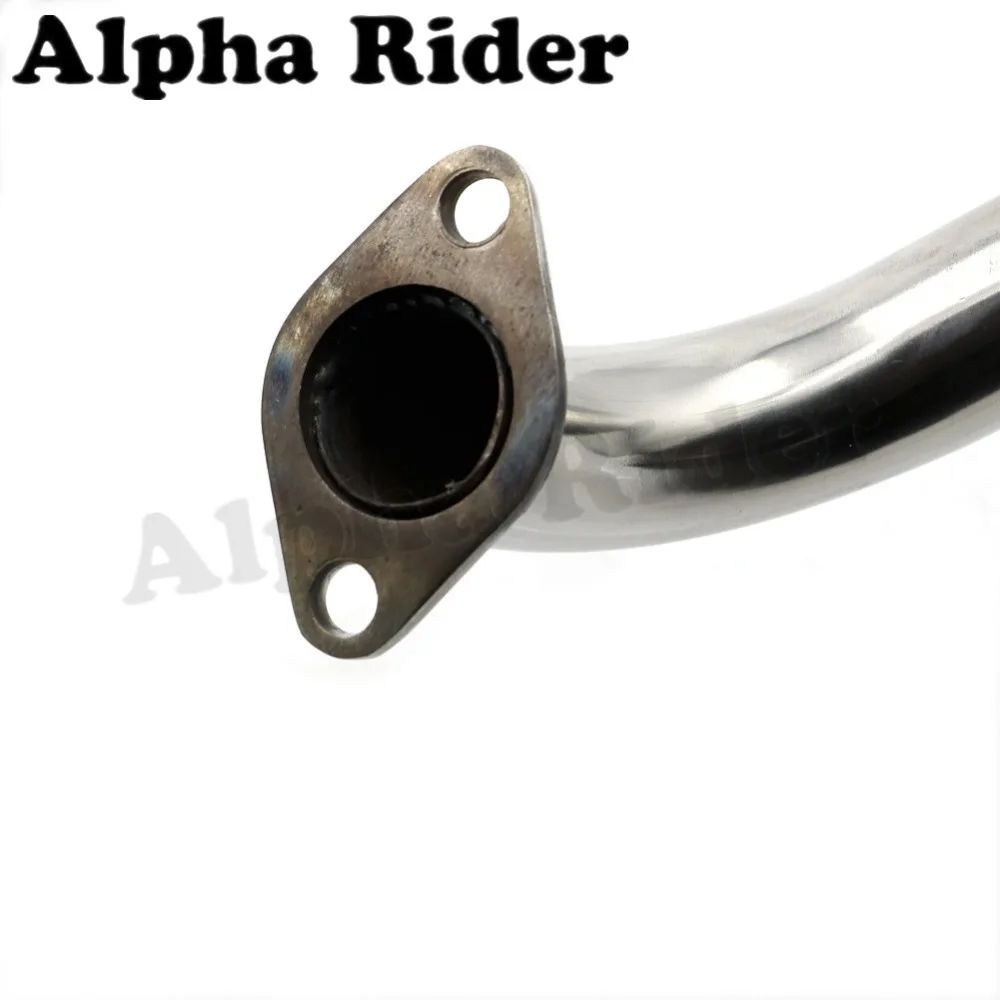 Глушитель выхлопной системы GP из нержавеющей стали изгиб трубы для GY6 125 куб. См