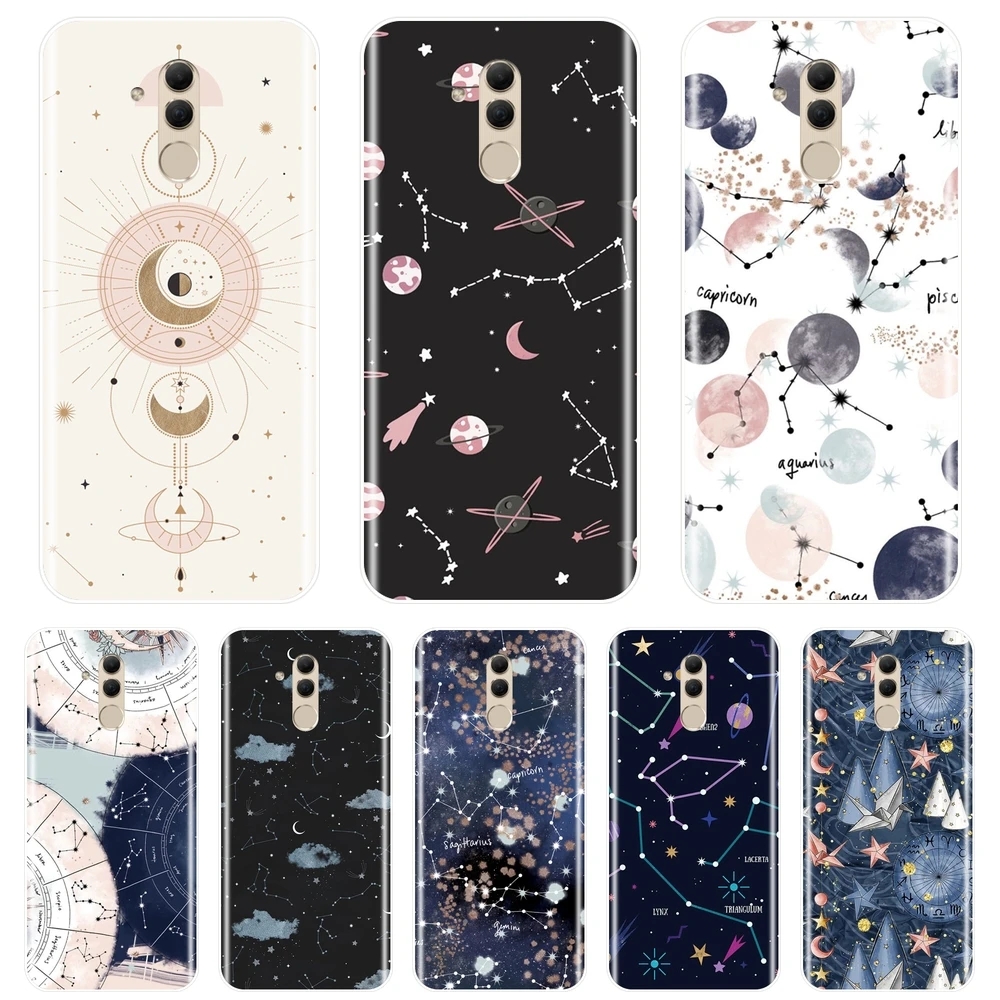 Мягкий силиконовый чехол для телефона Huawei Mate 7 8 9 10 20 Lite задняя крышка с рисунком