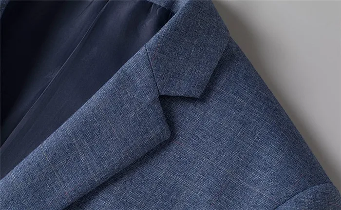 Блейзер Для мужчин Modis Slim Fit с длинным рукавом Повседневное пальто Для мужчин плюс Размеры 4Xl Однобортный Тонкий плед весна блейзер Masculino Ds50554