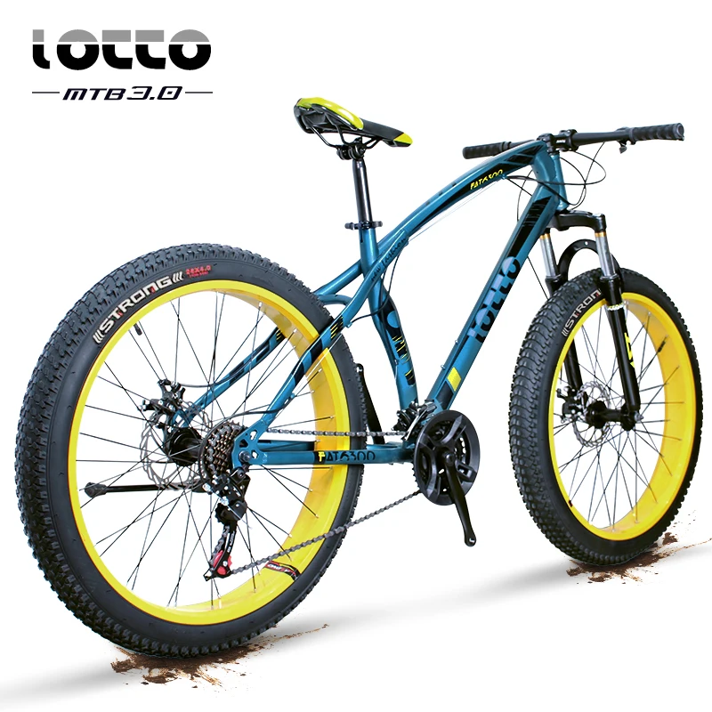Новый 27 скоростной толстый велосипед 26 дюймов Fat Tire горный двойные дисковые