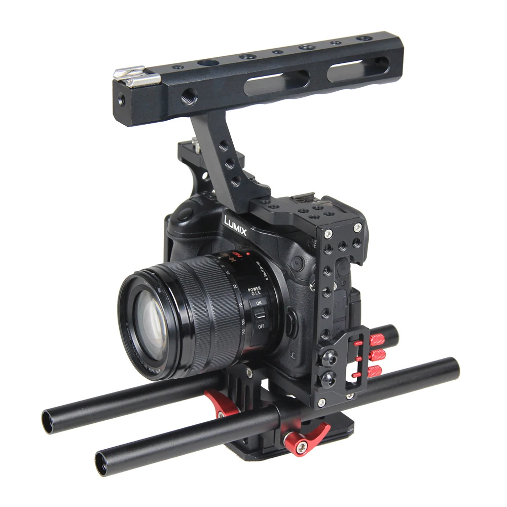 

Стабилизатор камеры DSLR, 15 мм, с ручкой сверху для Sony A7 A7S A7RII A6300 A6000 /GH4 GH3 /EOS M5 M3