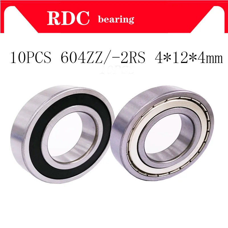 10PCS 604ZZ 604-2RS Bearings 4x12x4 mm Miniature Ball | Обустройство дома