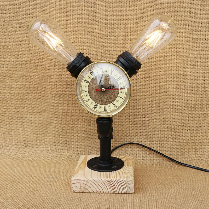 Промышленная ретро настольная лампа Креативный светодиодный светильник для