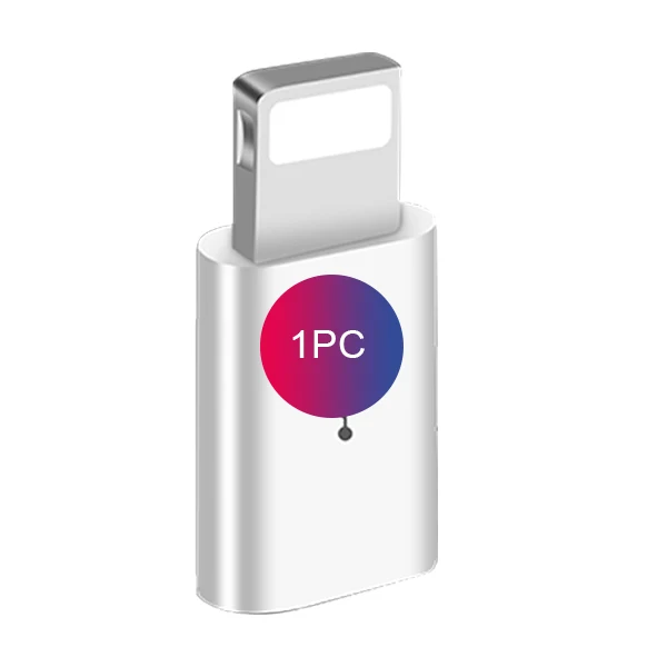 1PC White ACCEZZ Micro USB кабель для освещения адаптер OTG конвертер для iphone 5 6 7X8 5c Plus XS MAX XR зарядное устройство для трансмиссии разъем - Цвет: 1PC White