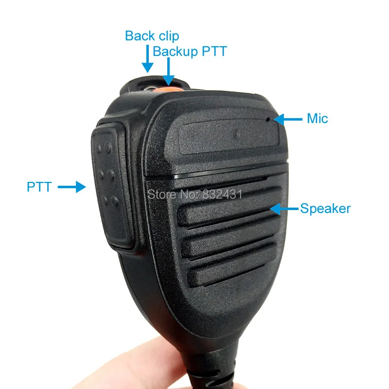Динамик Микрофон плечевой микрофон для HYT Hytera PD600 PD602 PD605 PD662 PD665 PD680 PD682 PD685 X1p рация двухстороннее радио