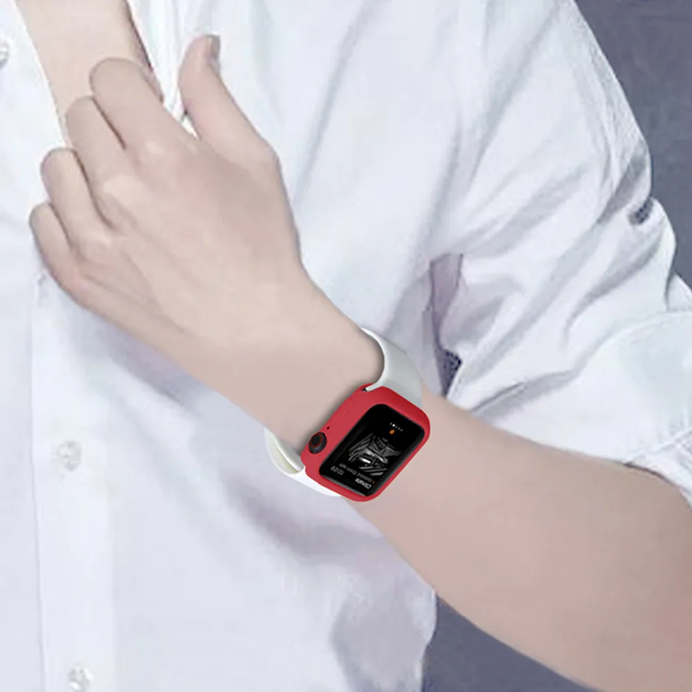Чехол из ТПУ для apple watch 44 мм 40 42 мм/38 защита от царапин iwatch защитный чехол series 5 4 3 2 1