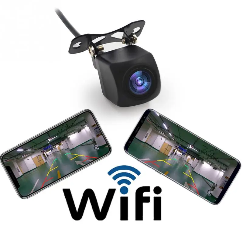 12 В Автомобильная камера заднего вида WiFi беспроводная HD 150 градусов ночного