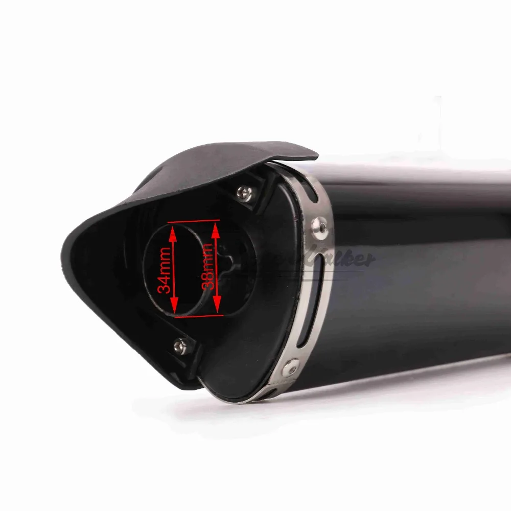 Модифицированный выхлопной escape moto глушитель 100cc 125cc 150cc gy6 скутер rcycle cbr jog rsz dirt pit