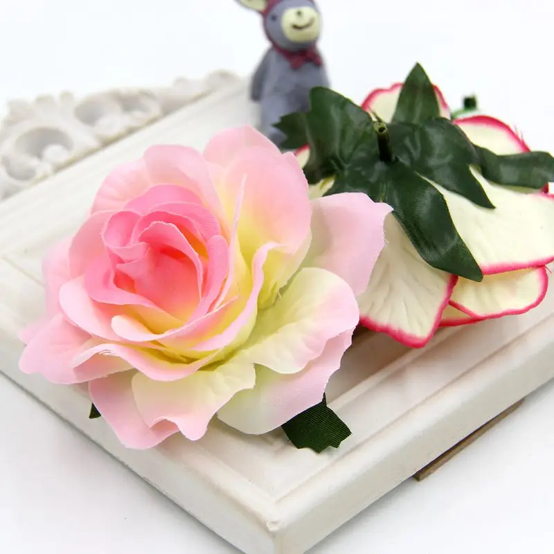 5/10 шт. Декоративные искусственные розы цветочные головки для украшения