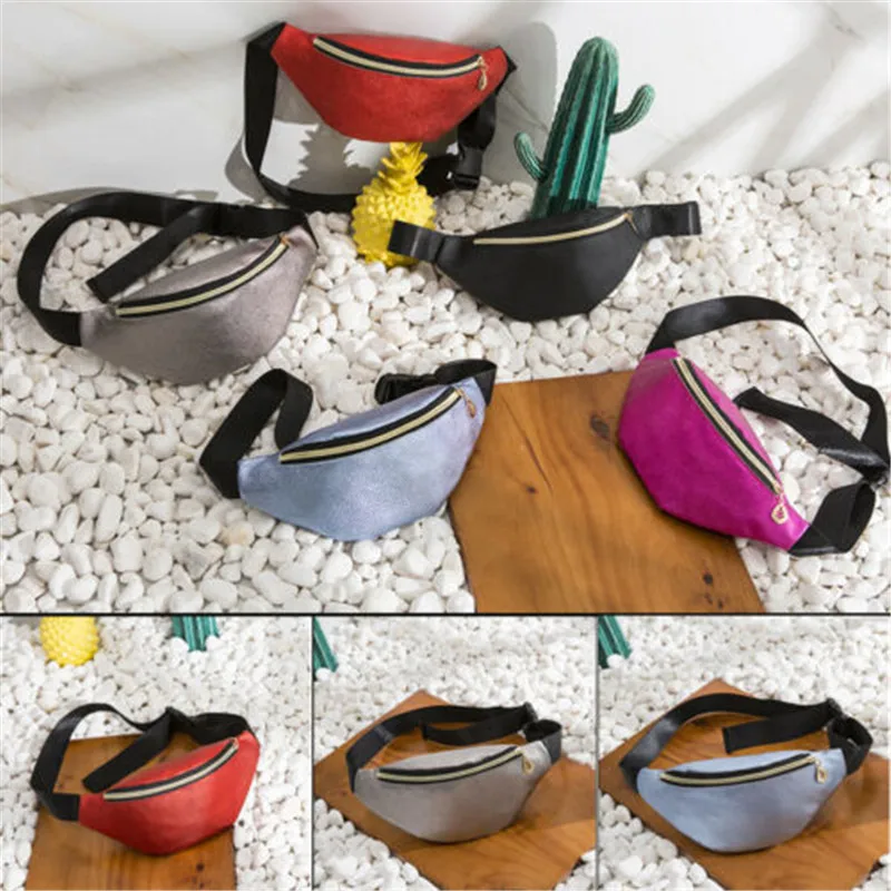 Новинка 2019 Стильная черная кожаная поясная сумка Женский кошелек дорожная