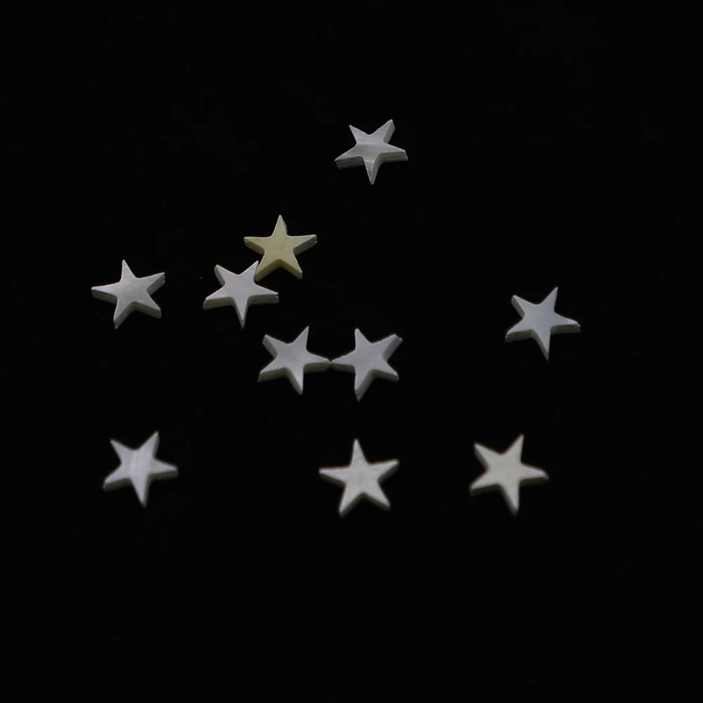 10Pcs/set Acoustic Guitars Fretboard Fingerboard Dots Inlay Markers White Pearl Shell Star Shape Guitar Accessories Parts | Спорт и