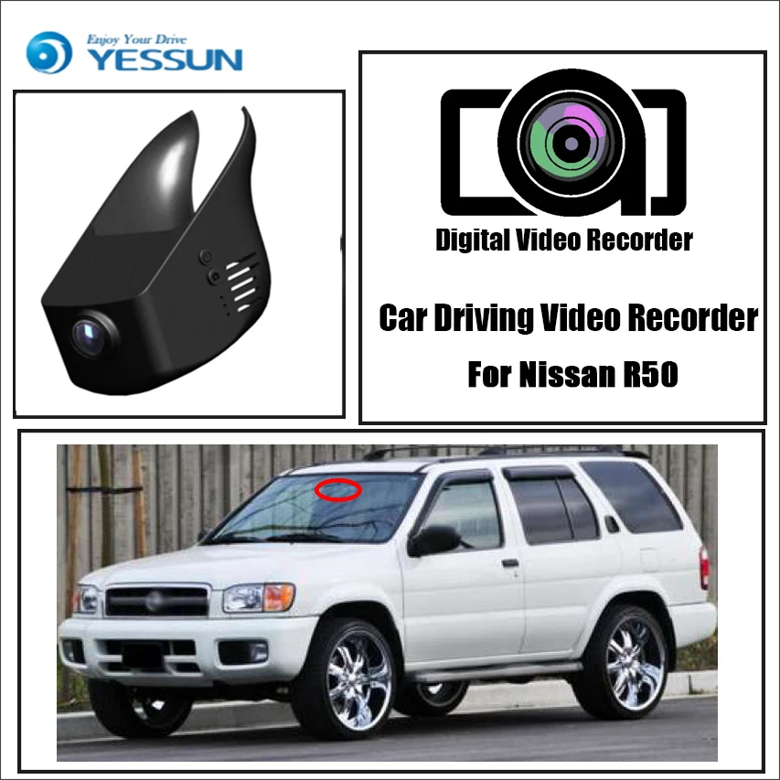 Видеорегистратор YESSUN для Nissan R50 мини Wifi камера видеорегистратор Novatek 96658