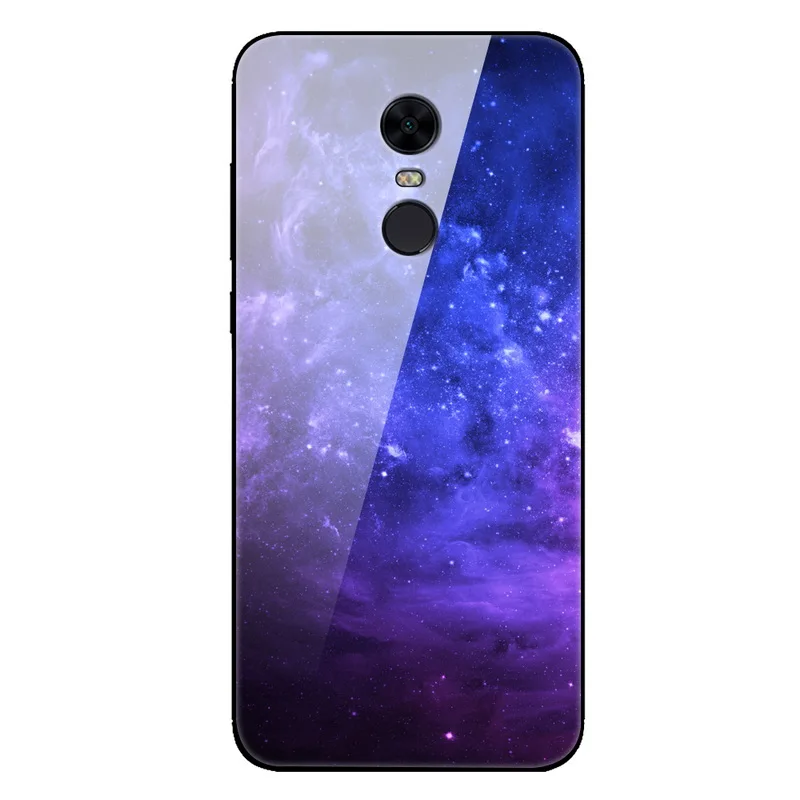 Чехол из закаленного стекла для Xiaomi Redmi 5 Plus, чехол с изображением планеты космоса, противоударный стеклянный чехол на заднюю панель для Xiaomi Xiomi Redmi 5 5 Plus, чехол - Цвет: 12