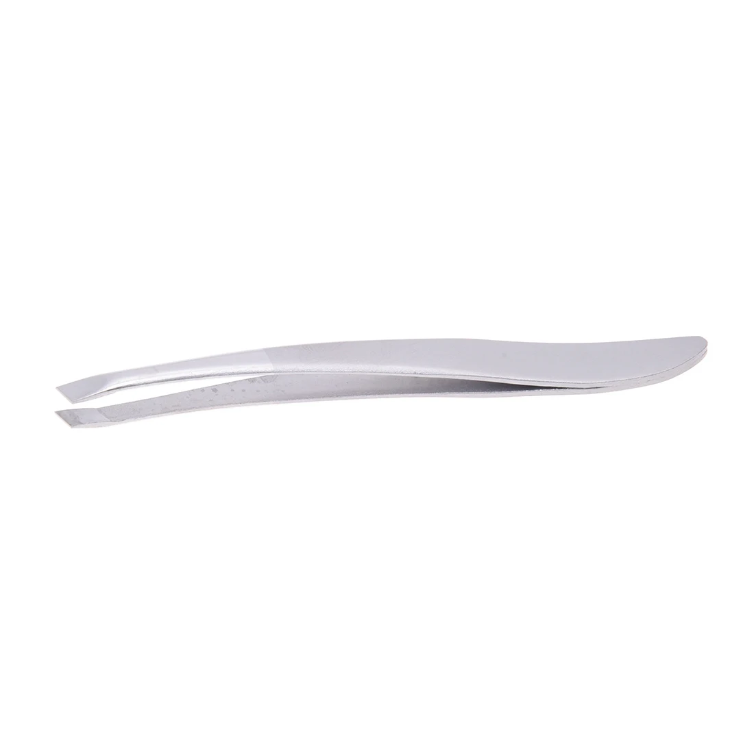 

Silver Stainless Steel Slant Tip Eyebrow Hair Tweezer Tool