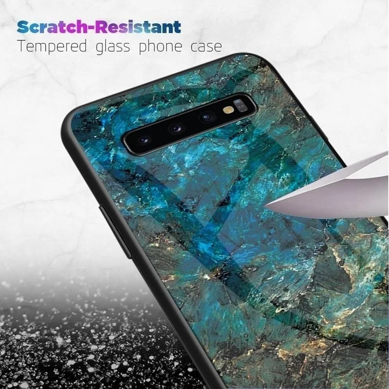 KISSCASE чехол для телефона iPhone 7 X XR XS MAX 3D художественный мраморный узор закаленное