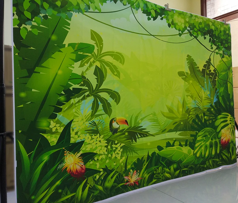 Фон для фотосъемки детей с изображением зеленого леса | Электроника