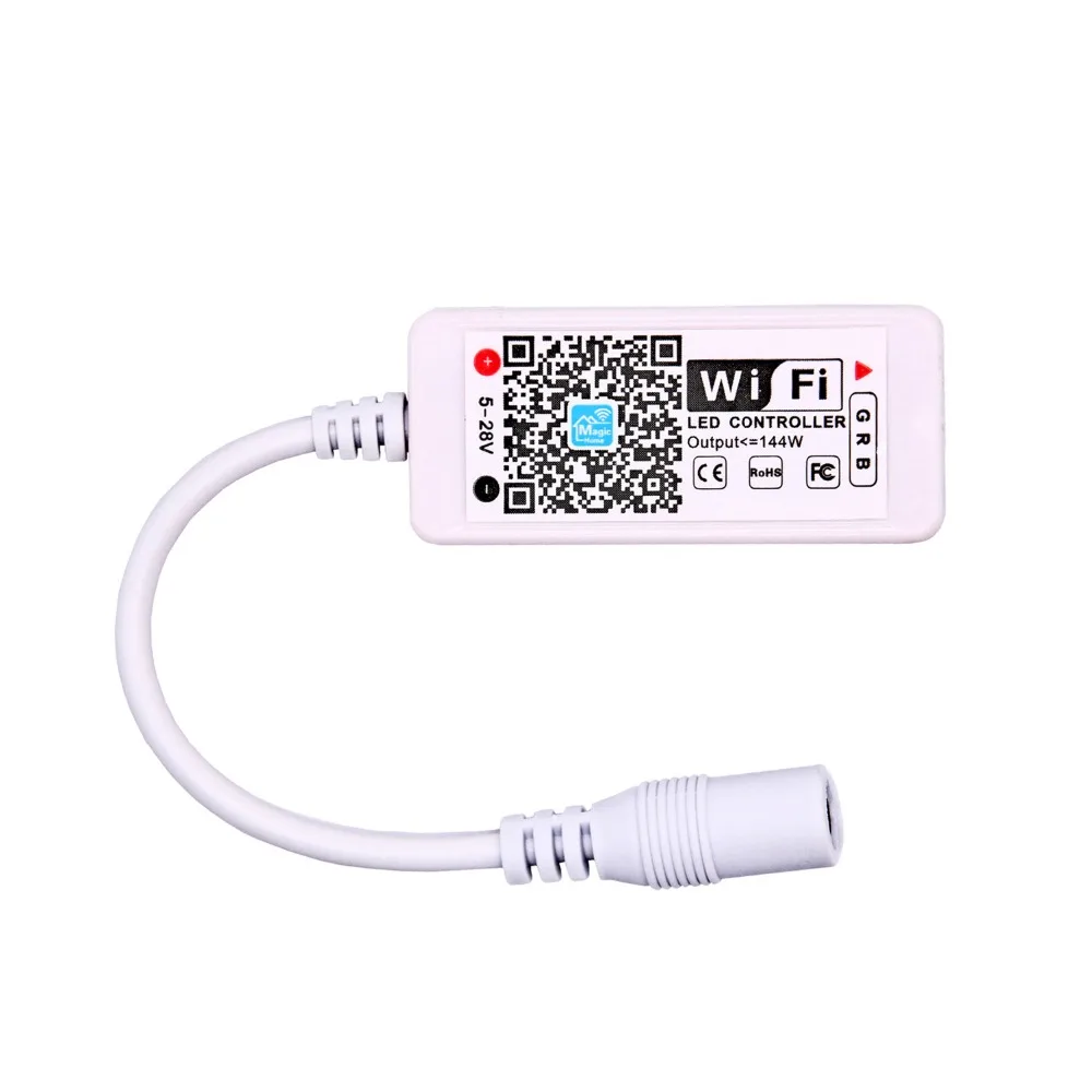 DC 12 В мини WI FI светодио дный контроллер RGB с Женский на смартфон Управление для SMD